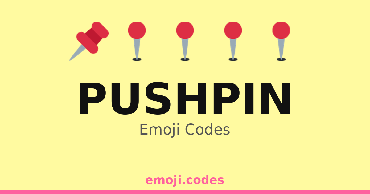 Pushpin Emoji Codes 📎 — 386 Combinations to Copy & Paste