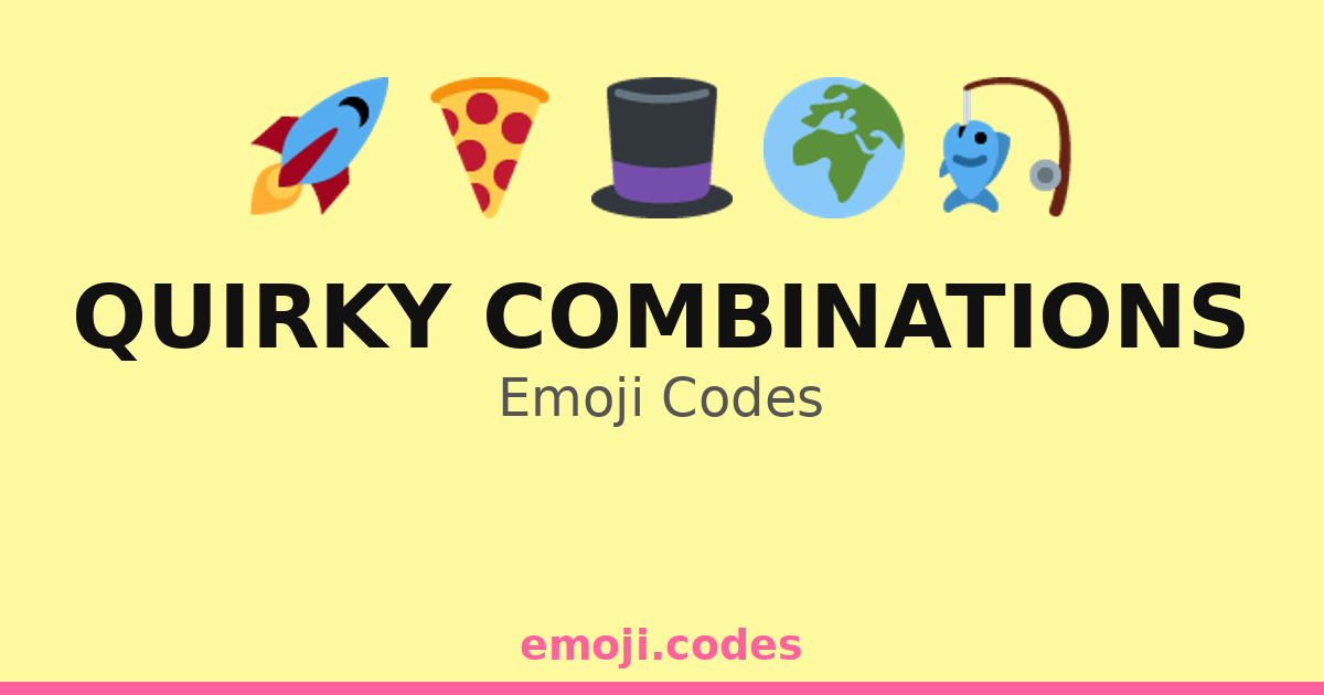 Quirky Combinations Emoji Codes 🌈🚀🍕🐉 — 137 Combinations to Copy & Paste