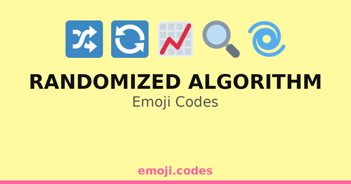 Randomized Algorithm Emoji Codes 🌀📊🔀 — 140 Combinations to Copy & Paste