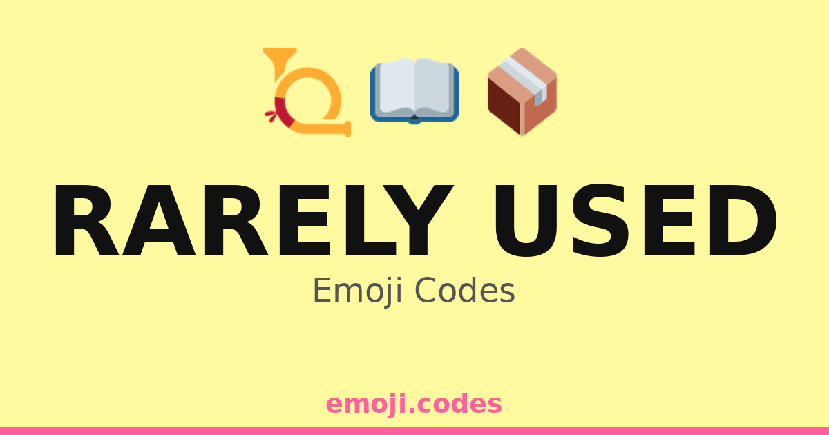 Rarely Used Emoji Codes 📖📚🧾 — 31 Combinations to Copy & Paste