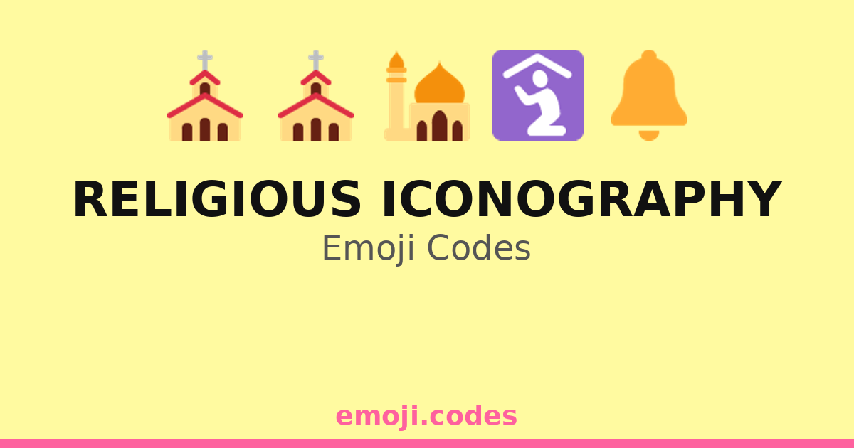 Religious Iconography Emoji Codes 🔯 — 97 Combinations to Copy & Paste