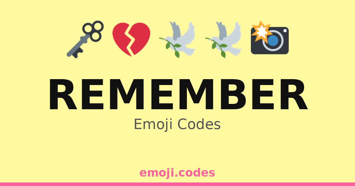 Remember Emoji Codes πποΈποΈ β 166 Combinations to Copy & Paste
