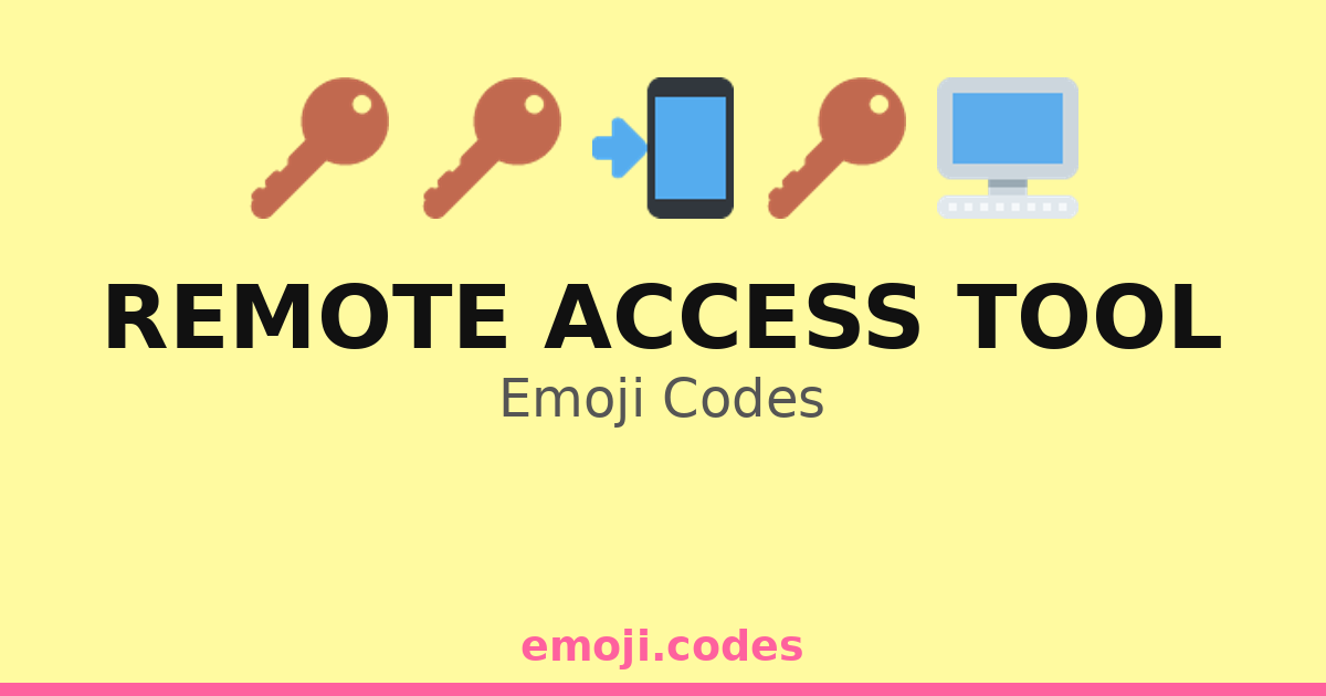 Innomarstart Access Code Remote Access Tool Emoji Codes 🌐🔑🖥️🔒 — 145 Combinations to Copy & Paste