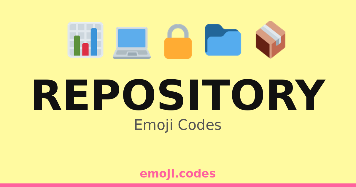 Repository Emoji Codes 🌐📂🗄️📁 — 237 Combinations to Copy & Paste