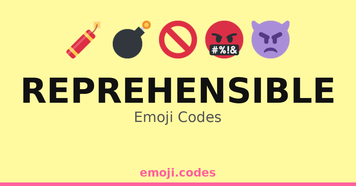 Reprehensible Emoji Codes 👁️🚫😠 — 274 Combinations to Copy & Paste