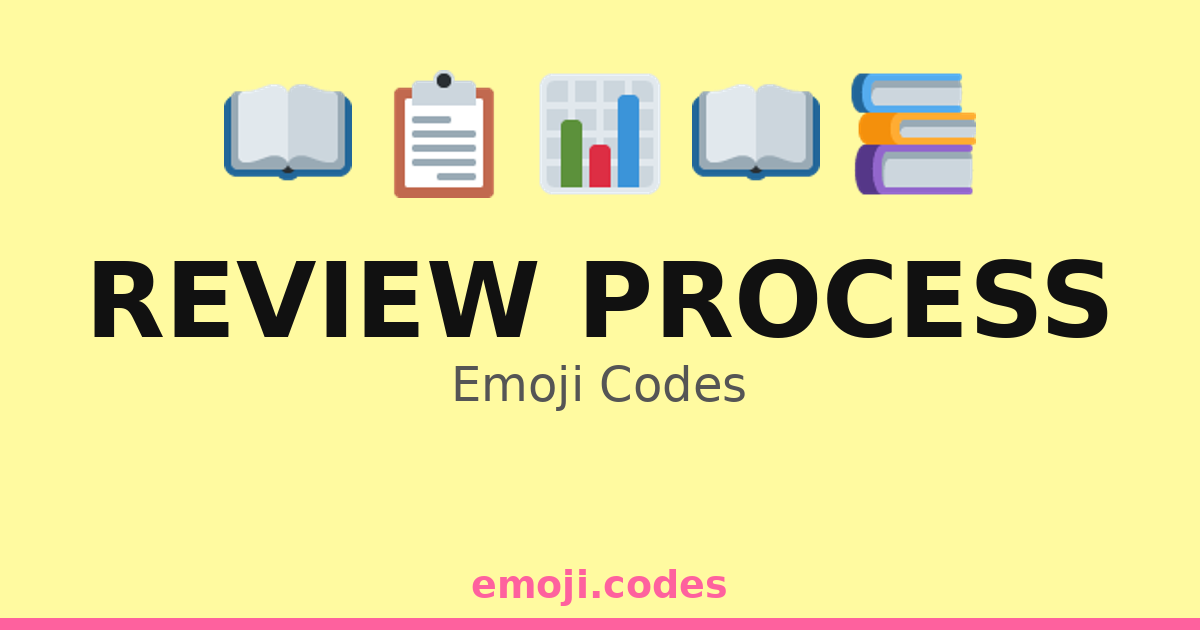 Review Process Emoji Codes 📊📚🖊️📋 — 274 Combinations to Copy & Paste