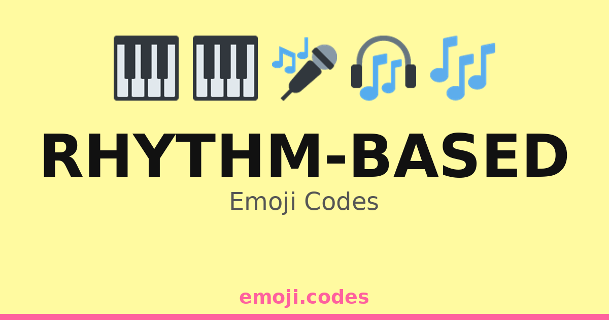 Rhythm-Based Emoji Codes 🎤🎶🎉🪘 — 197 Combinations to Copy & Paste