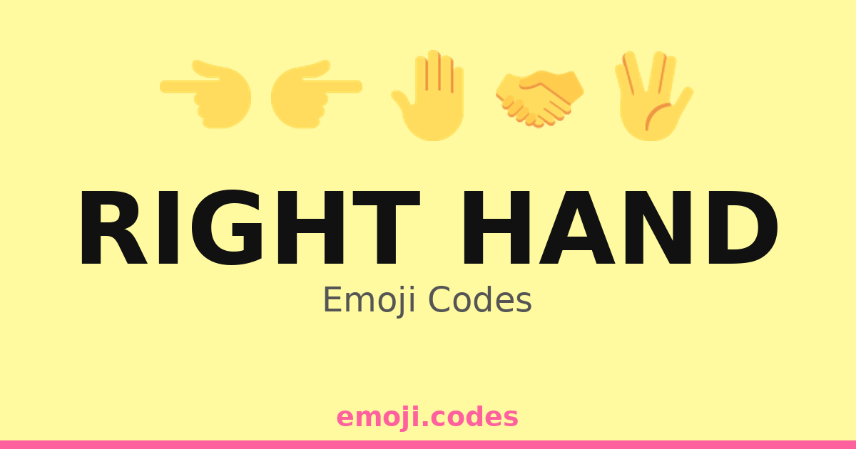 Hand Code Rastamania Right Hand Emoji Codes 🍽️👉🥄 — 265 Combinations to Copy & Paste