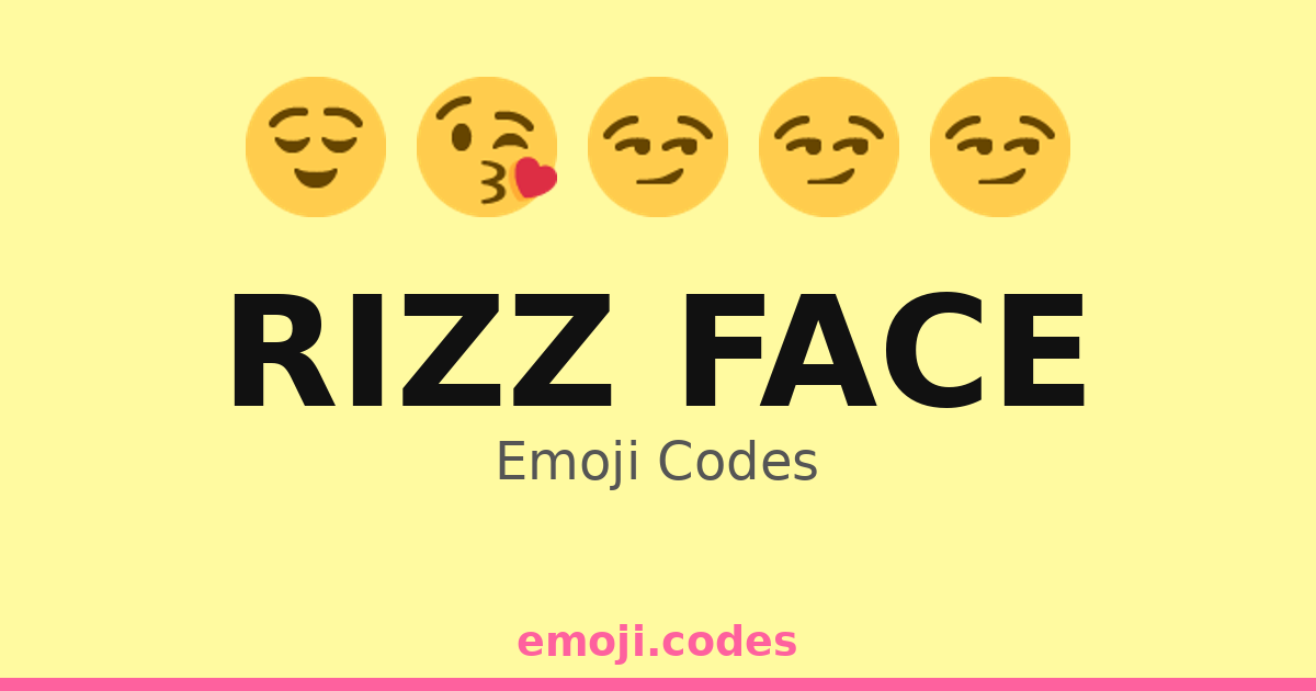 Rizz Face Emoji Codes ๐๐๐ โ 198 Combinations to Copy & Paste