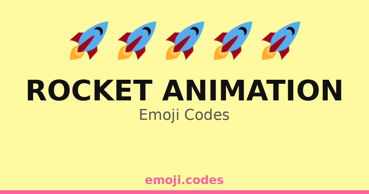 Rocket Animation Emoji Codes 🚀🌌🌍💫 — 29 Combinations to Copy & Paste
