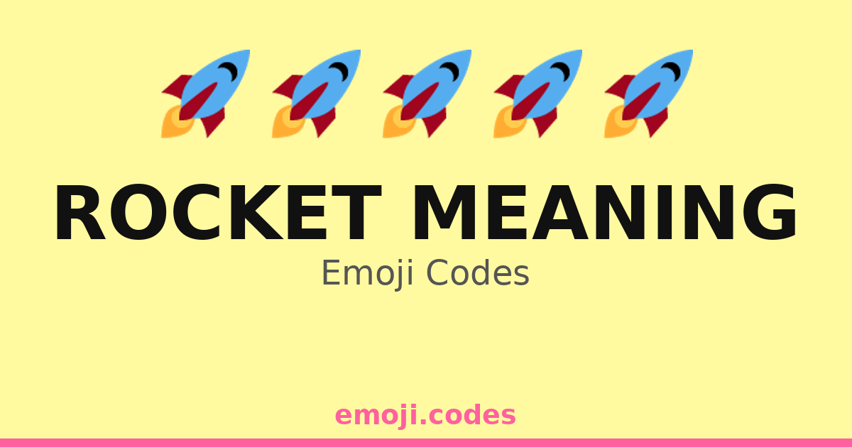 Rocket Meaning Emoji Codes πππ
π β 255 Combinations to Copy & Paste