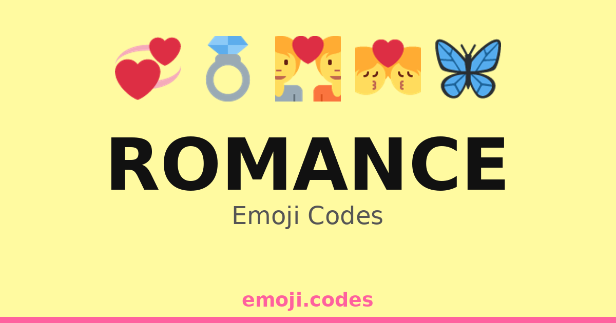 Romance Emoji Codes 🌅💖🏖️ — 208 Combinations to Copy & Paste