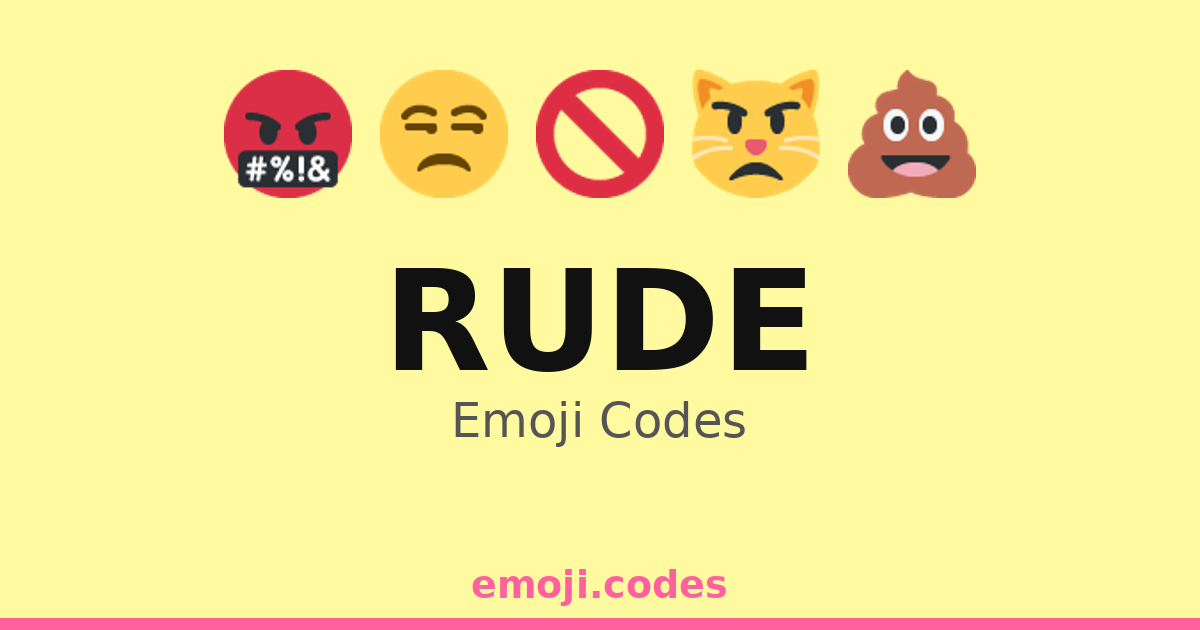 Qr Code Rude Picture Rude Emoji Codes 👊😠💢 — 335 Combinations to Copy & Paste