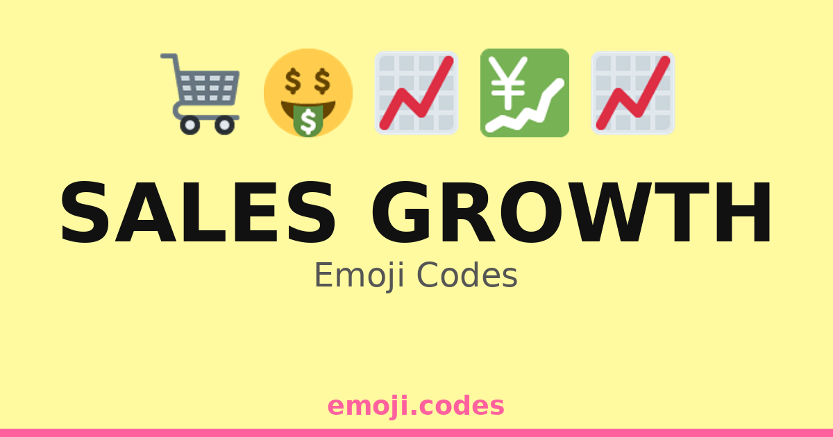 Sales Growth Emoji Codes ð°ðððïļ â 161 Combinations to Copy & Paste