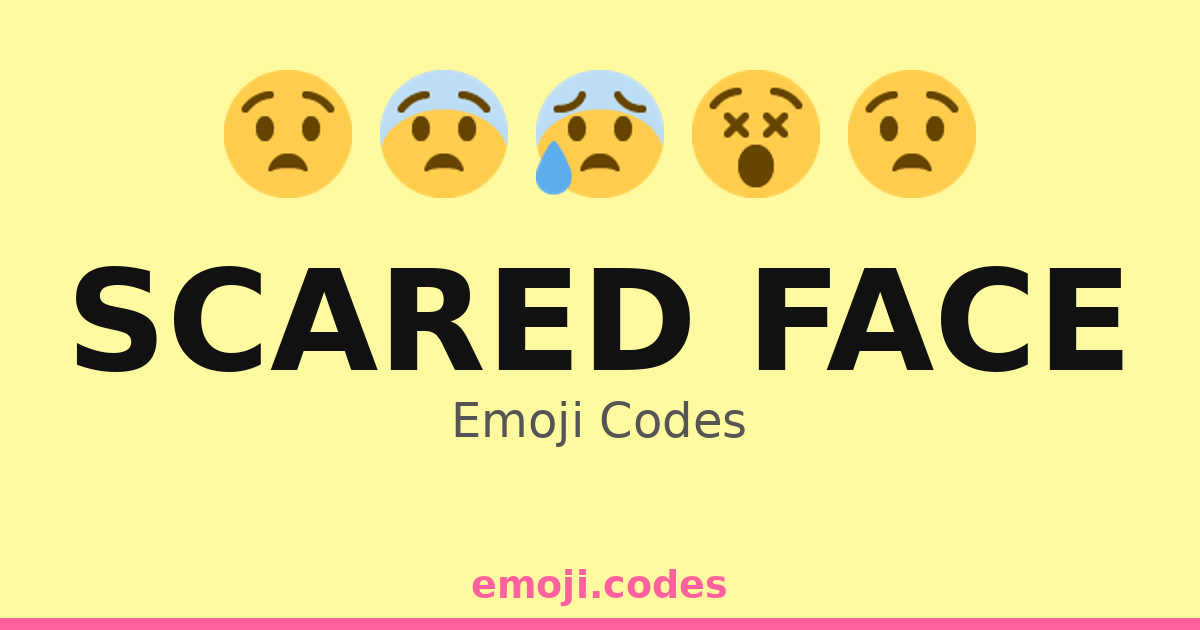 Scared Face Emoji Codes π β 459 Combinations to Copy & Paste