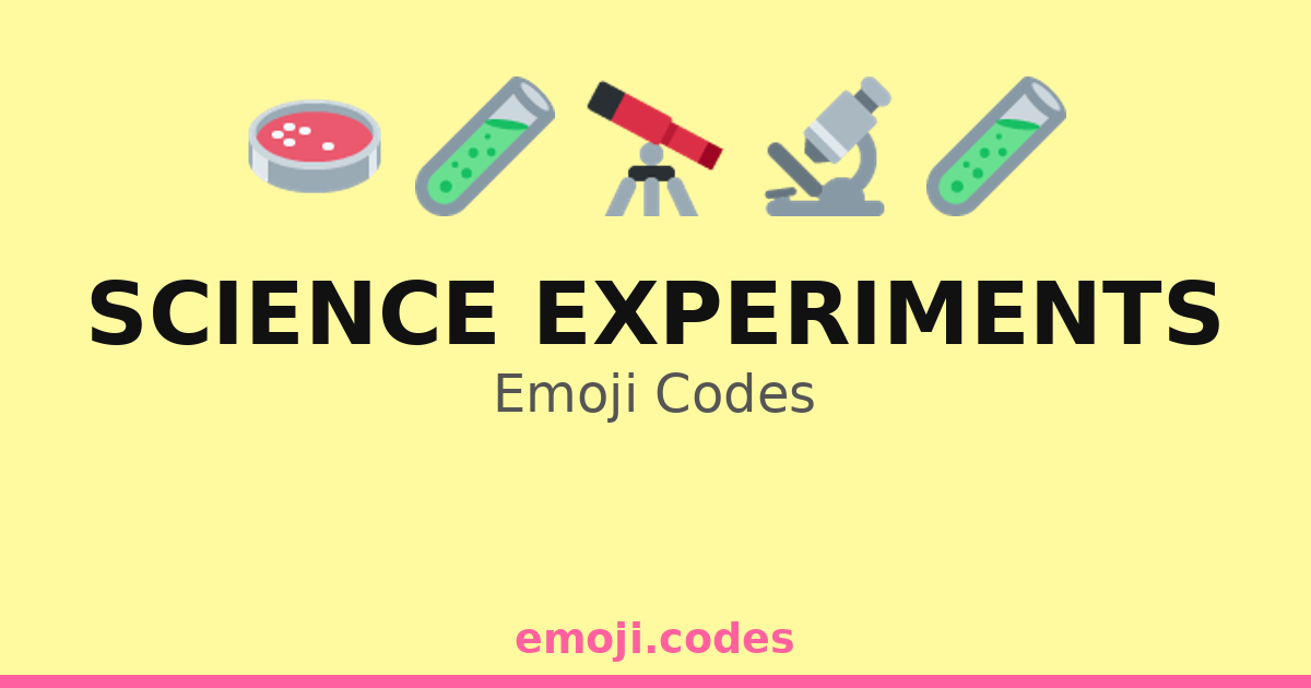 Science Experiments Emoji Codes 🔬🦠🧪⚗️ — 138 Combinations to Copy & Paste