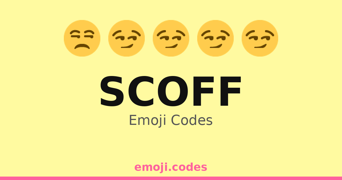 Scoff Emoji Codes 😂🤷‍♂️ — 317 Combinations to Copy & Paste