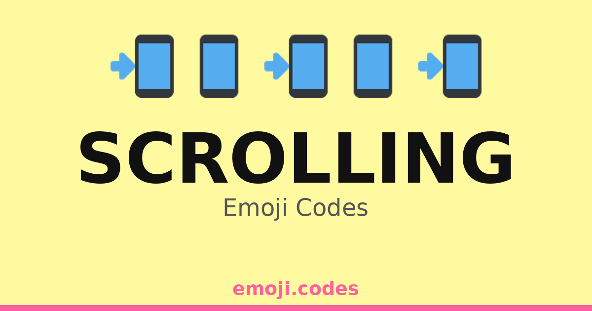 Scrolling Emoji Codes ðŧððąïļðą â 287 Combinations to Copy & Paste