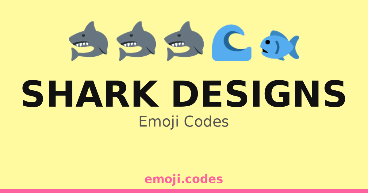 Shark Decal Code Shark Designs Emoji Codes 🌊🦈🏄♀️🐬 — 100 Combinations to Copy & Paste