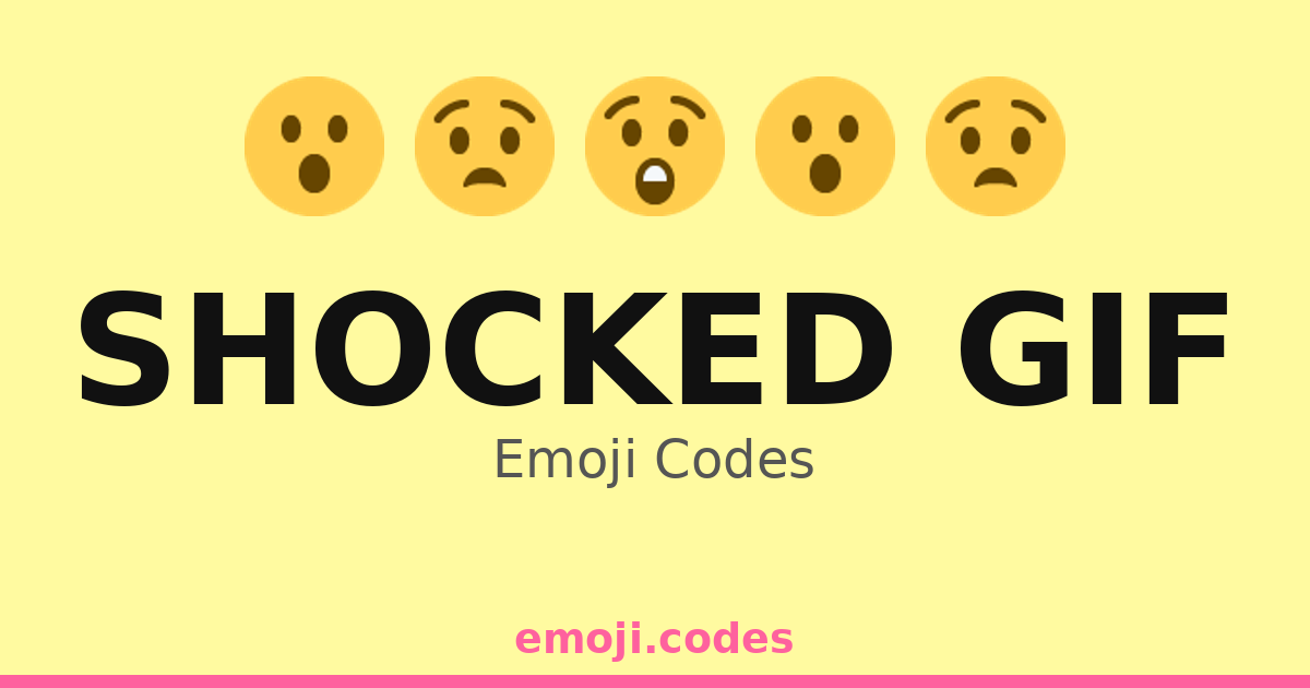 Shocked Gif Emoji Codes 😧😯😱 — 267 Combinations to Copy & Paste