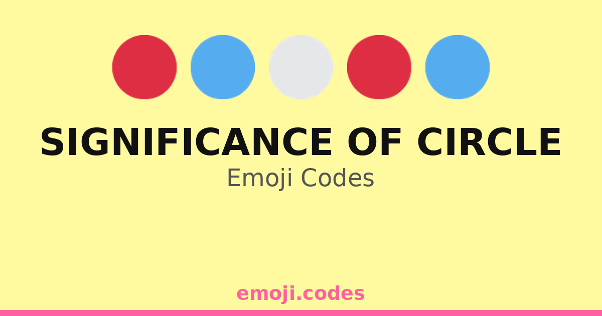 Circle Oval Code Language Significance Of Circle Emoji Codes 🌍🔄🔵⚪ — 257 Combinations to Copy & Paste