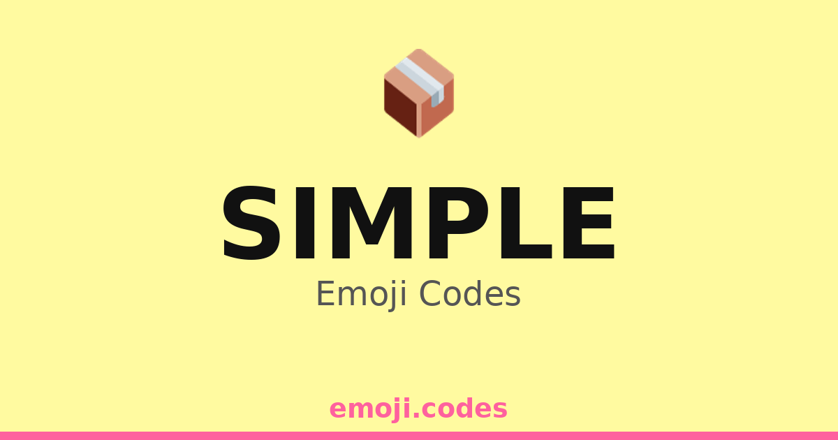 Simple Emoji Codes ๐ฆ๐ โ 75 Combinations to Copy & Paste