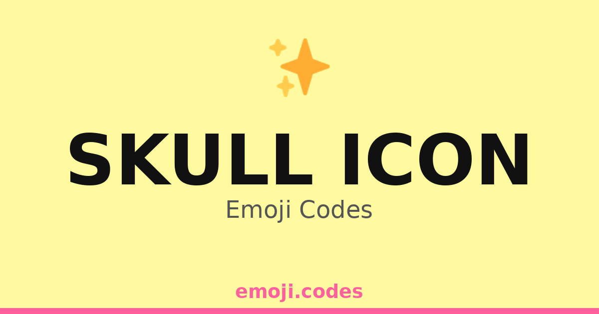 Skull Icon Emoji Codes 👁️💀🖤 — 141 Combinations to Copy & Paste