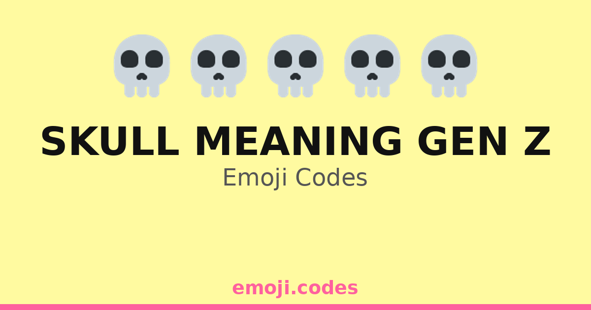 Skull Meaning Gen Z Emoji Codes 💀🌈🌟 — 213 Combinations to Copy & Paste