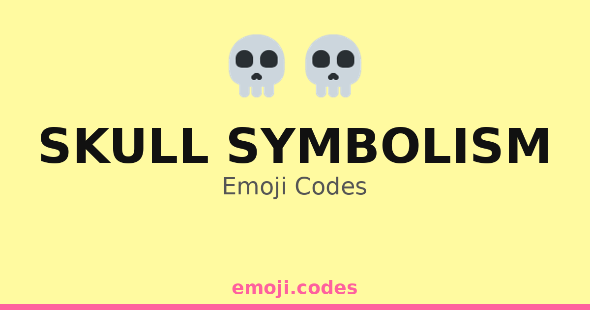 Skull Symbolism Emoji Codes 🦺 — 245 Combinations to Copy & Paste