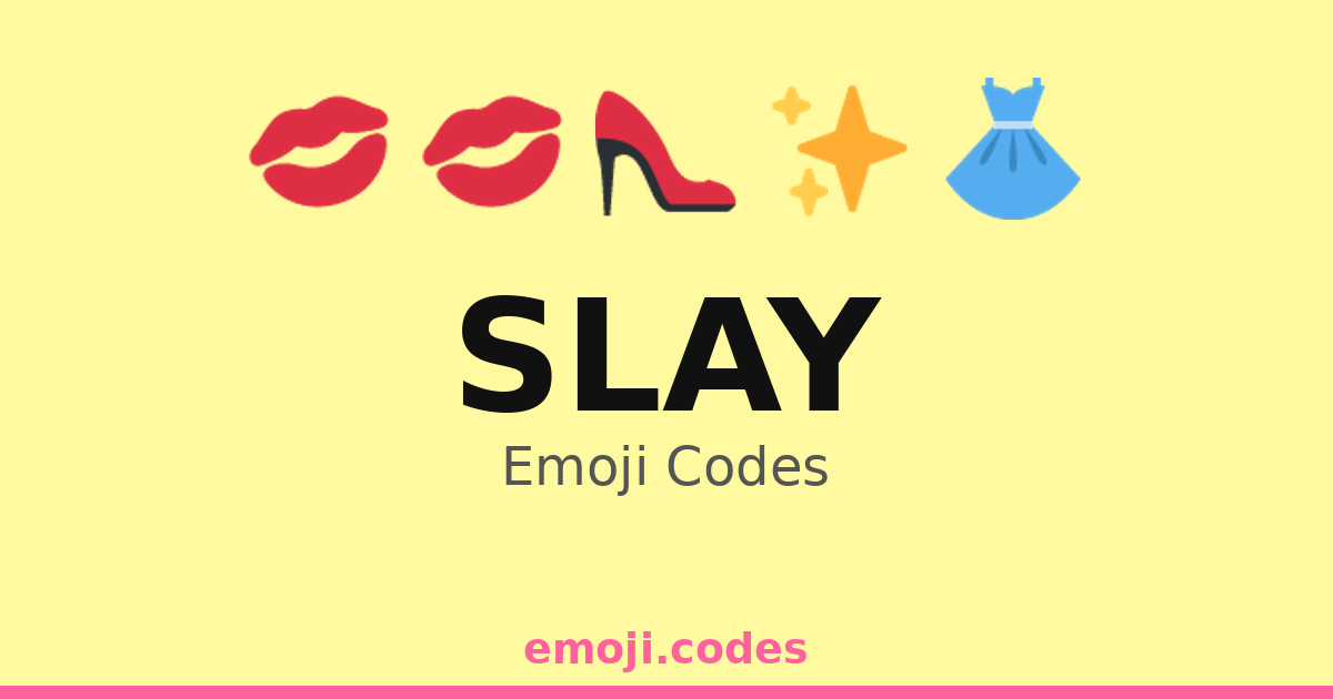Slay Emoji Codes 🌈👚👖 — 435 Combinations To Copy And Paste 