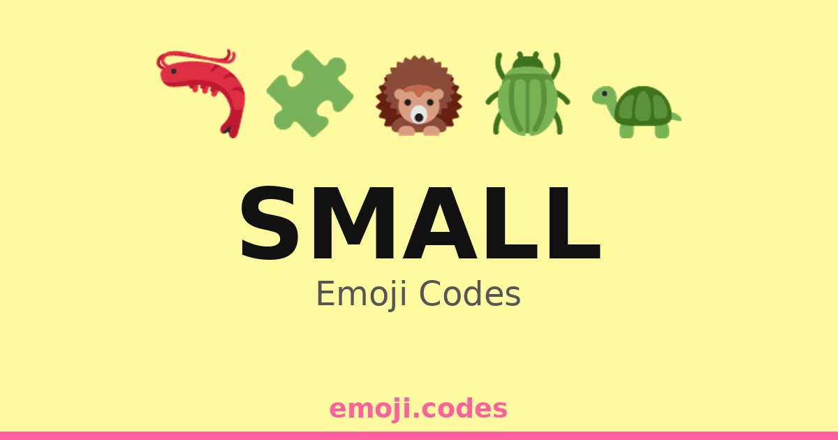 Fun Small Code Small Emoji Codes 🕑 — 177 Combinations to Copy & Paste