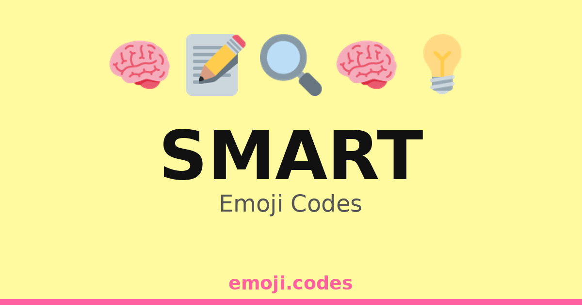 Smart Emoji Codes 🎓📚💡 — 224 Combinations to Copy & Paste