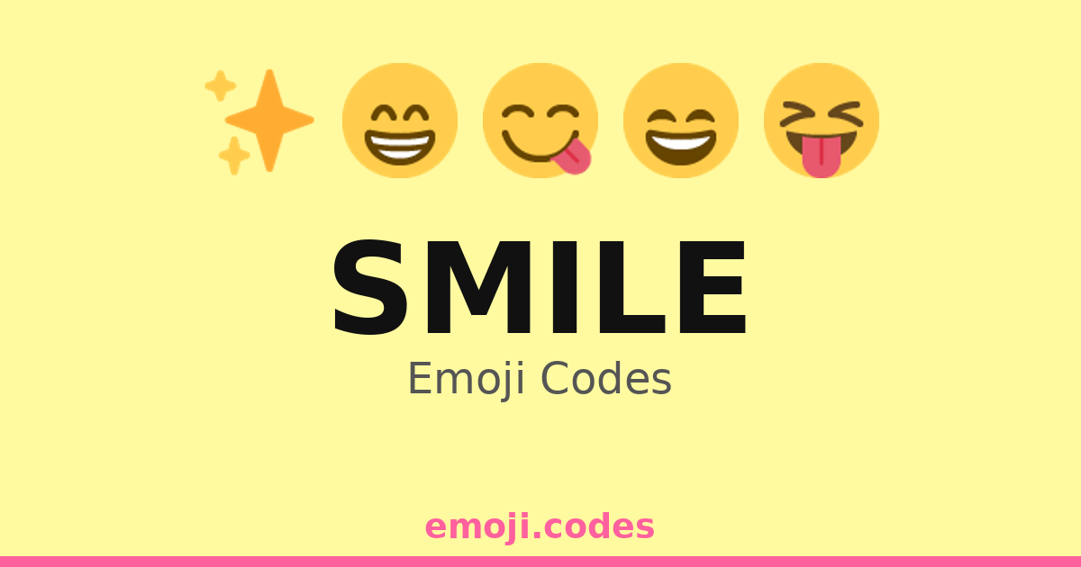 Smiley Face Copy Code Smile Emoji Codes π
β 232 Combinations to Copy & Paste