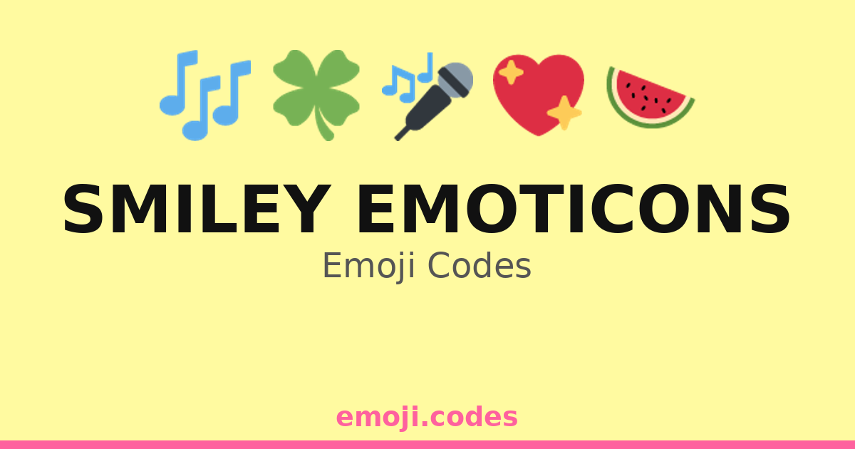 Smiley Emoticons Emoji Codes 🍦 — 317 Combinations to Copy & Paste