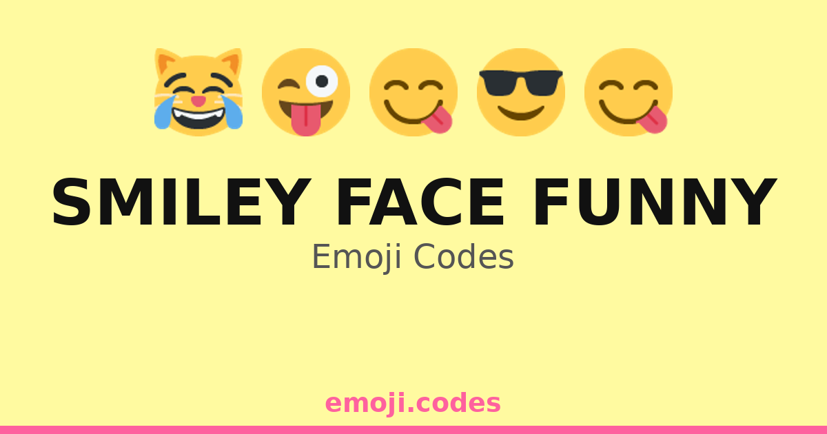 Smiley Face Funny Emoji Codes 🍦 — 288 Combinations to Copy & Paste