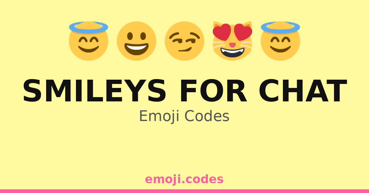 Smileys For Chat Emoji Codes 😀😄😁 — 206 Combinations to Copy & Paste