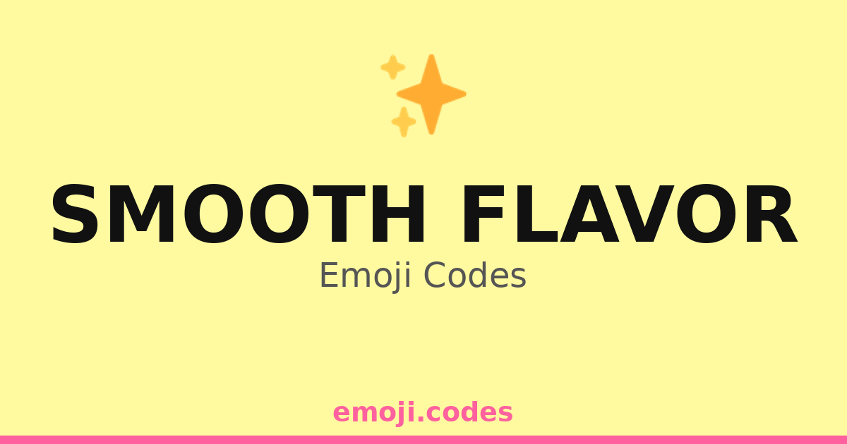 Smooth Flavor Emoji Codes 🍦🍑🍰 — 19 Combinations to Copy & Paste