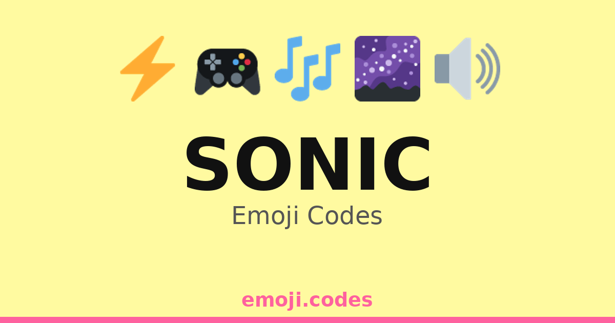 Sonic Emoji Codes 🌀🌊🏄‍♂️ — 317 Combinations to Copy & Paste