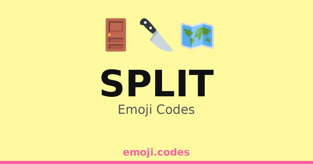 Numbers Split Emote Split Emoji Codes 🔪🍞 — 188 Combinations to Copy & Paste