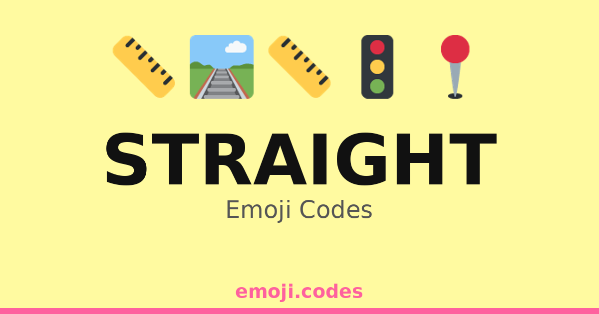 Straight Emoji Codes 🏖️ ️🏝️ — 152 Combinations to Copy & Paste