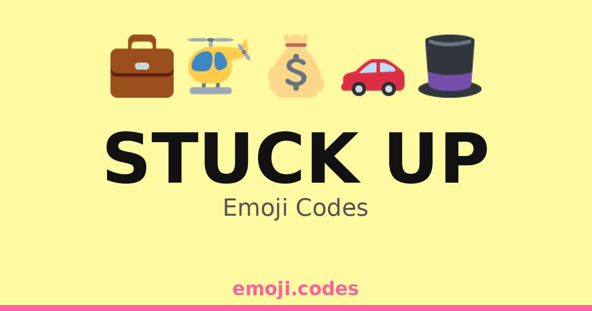 Stuck Up Emoji Codes πΈπ½οΈπ₯ β 276 Combinations to Copy & Paste