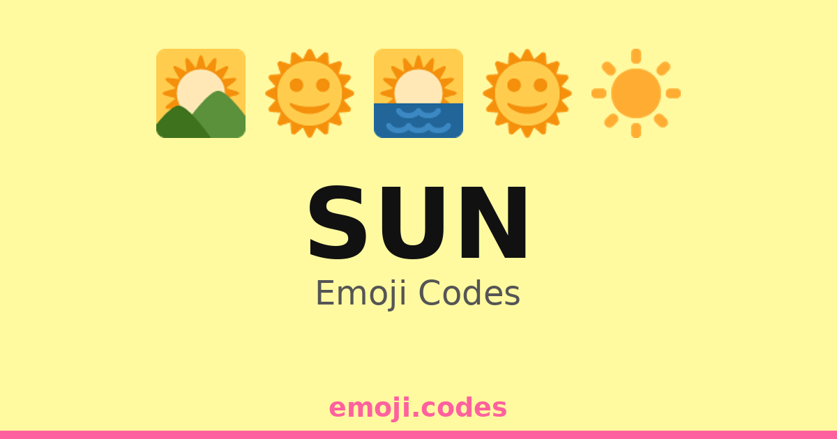 Sun Emoji Codes 500 Combinations To Copy Paste sun-emoji-codes-500-combinations-to-copy-paste