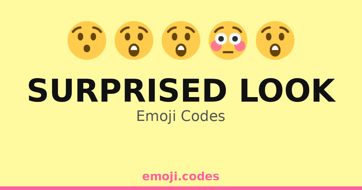 Surprised Look Emoji Codes 😮😲😯🎊 — 152 Combinations to Copy & Paste