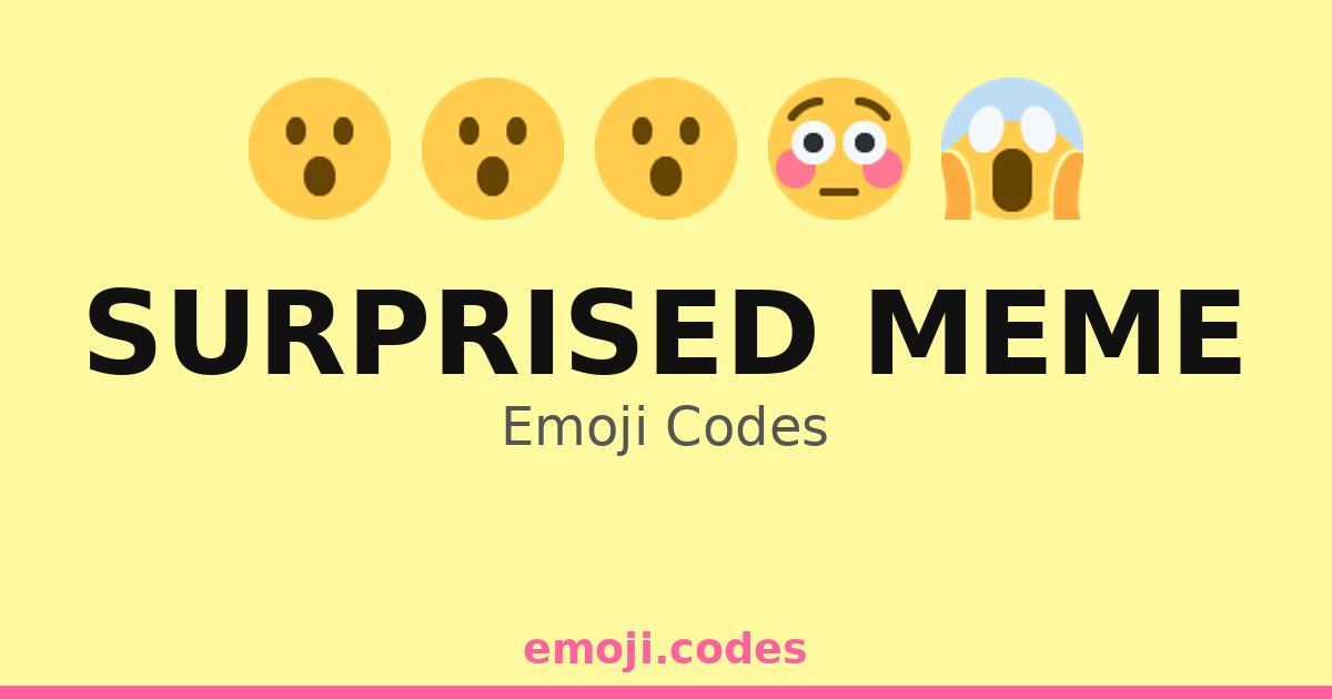 Surprised Meme Emoji Codes 😮😜😏 — 327 Combinations to Copy & Paste
