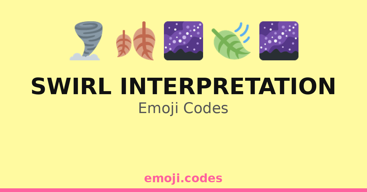 Swirl Interpretation Emoji Codes 🌀🌪️🌍 — 92 Combinations to Copy & Paste