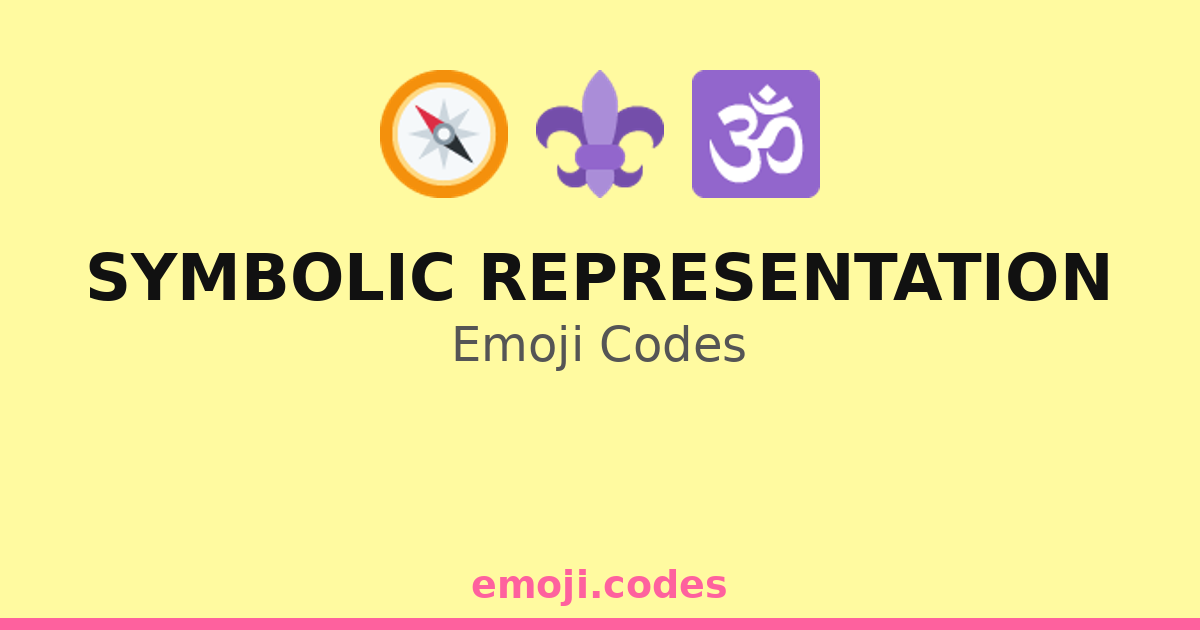 Symbolic Representation Emoji Codes 🕉️ ️☦️ — 69 Combinations to Copy ...