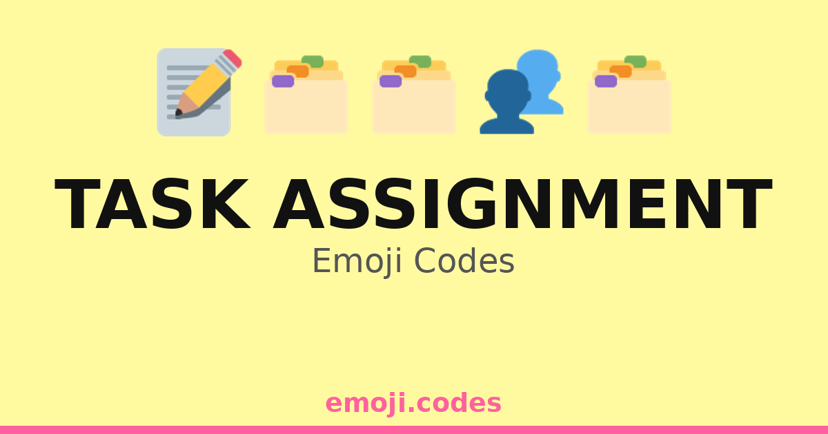 Task Assignment Emoji Codes 👥📋 🗂️ — 176 Combinations to Copy & Paste