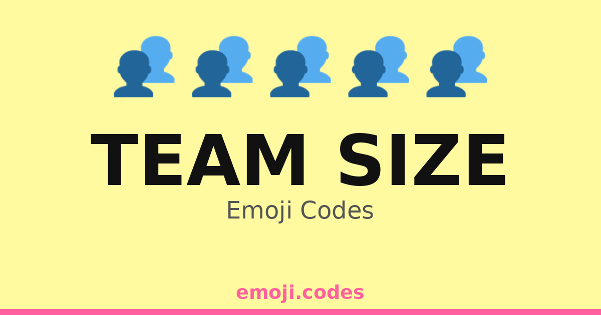 Team Size Emoji Codes 👥🎉🏅🏆 — 176 Combinations to Copy & Paste