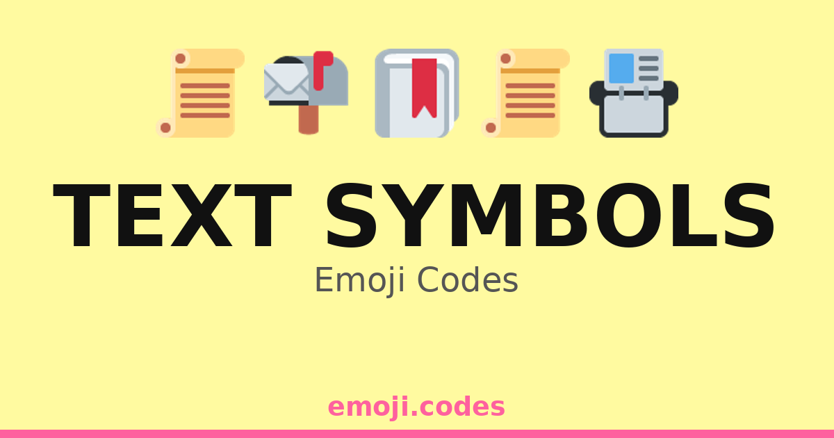 Text Symbols Emoji Codes 💻🖥️🖨️🖱️ — 380 Combinations to Copy & Paste