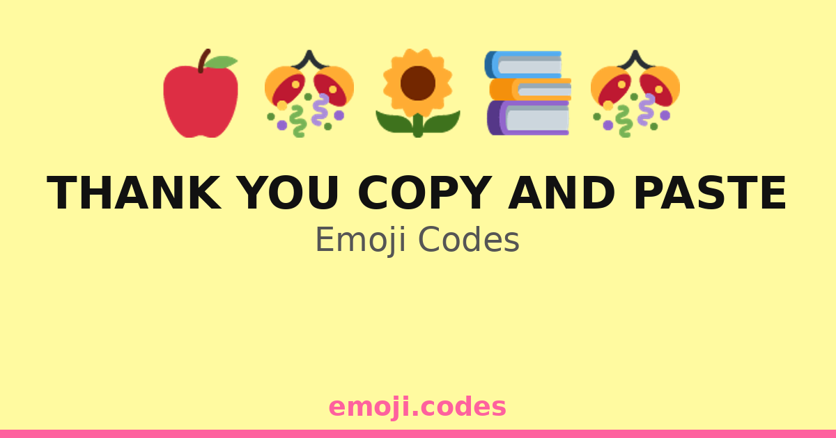 Thank You In Code Thank You Copy And Paste Emoji Codes 🌟🌼🙏 — 64 Combinations to Copy & Paste